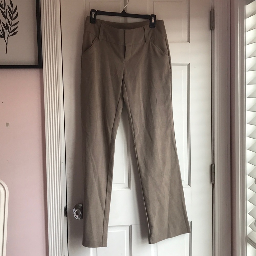 Light brown slacks cute for everyday wear